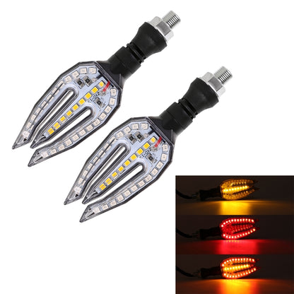 Motorcycle Turn Signal Light DC12V 1W 33LEDs SMD-3528 Lamp Beads (Red Light) - Signal Lights by PMC Jewellery | Online Shopping South Africa | PMC Jewellery