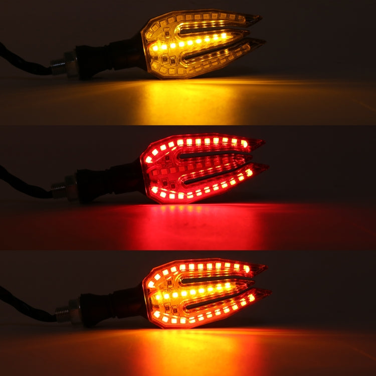 Motorcycle Turn Signal Light DC12V 1W 33LEDs SMD-3528 Lamp Beads (Red Light) - Signal Lights by PMC TechLife | Online Shopping South Africa | PMC TechLife | Buy Now Pay Later Mobicred