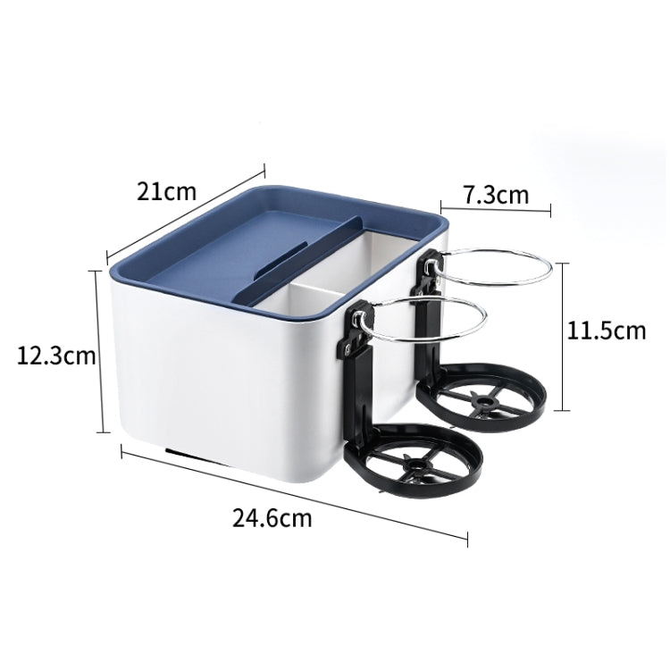Car Multifunctional Storage Box Water Cup Holder (Blue) - Stowing Tidying by PMc TechLife | Online Shopping South Africa | PMc TechLife | Buy Now Pay Later Mobicred