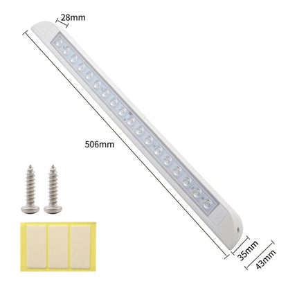 RV / Yacht Awning LED Strip Light DC12-28V with 18 LEDs Lamp Beads (White) - Dome Lights by PMC Jewellery | Online Shopping South Africa | PMC Jewellery | Buy Now Pay Later Mobicred