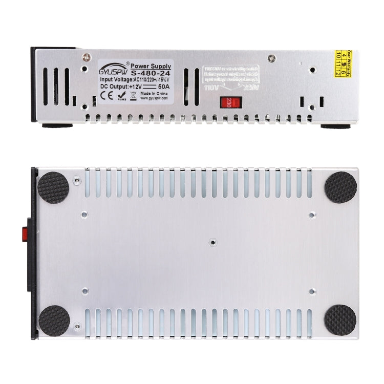 S-480-24 DC24V 480W 20A DIY Regulated DC Switching Power Supply Power Step-down Transformer with Clip, US Plug - Step-down Transformer by PMC TechLife | Online Shopping South Africa | PMC TechLife | Buy Now Pay Later Mobicred