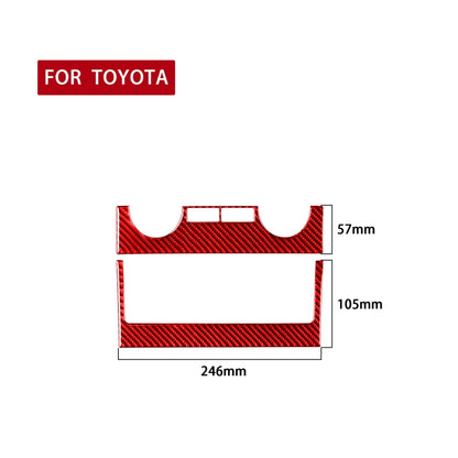 Carbon Fiber Car Central Control Air Conditioner Switch Panel Decorative Sticker for Toyota Tundra 2014-2018,Left and Right Drive Universal(Red) - Car Interior Mouldings by PMC Jewellery | Online Shopping South Africa | PMC Jewellery | Buy Now Pay Later Mobicred