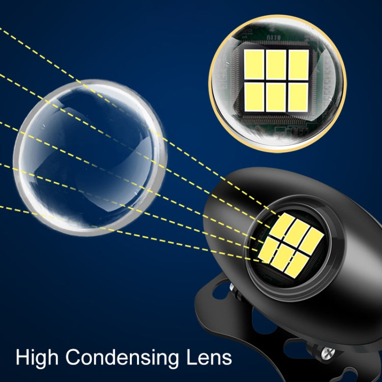 Car Adjustable LED Super Bright Reversing Light (Black) - Warning Lights by PMC TechLife | Online Shopping South Africa | PMC TechLife | Buy Now Pay Later Mobicred