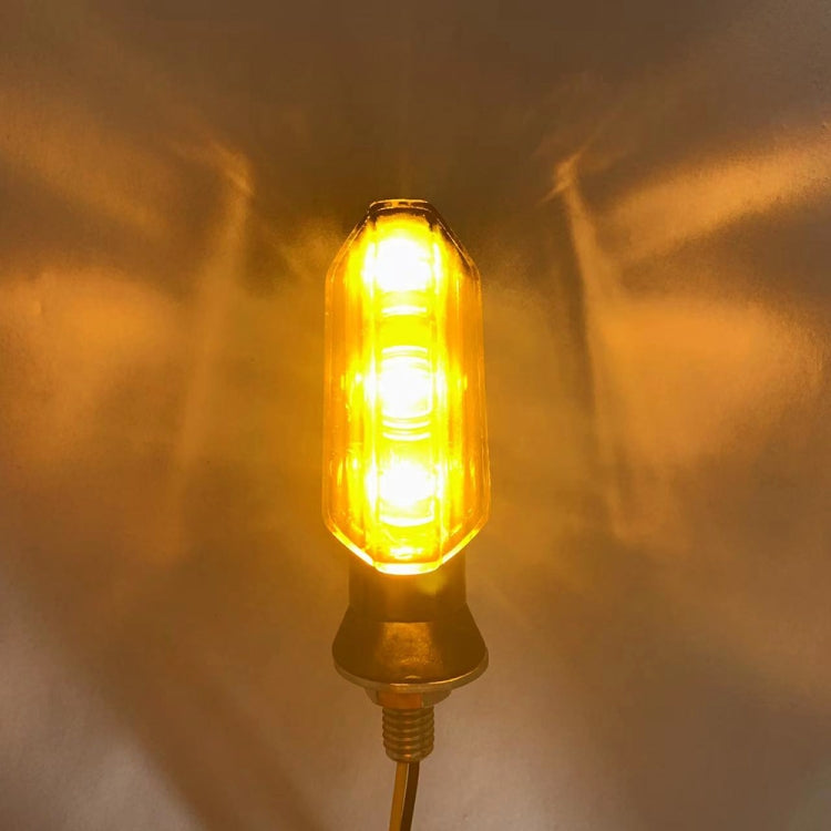 4 PCS MK-200 3LED Highlight Motorcycle Turn Signal Light (Yellow) - Signal Lights by PMC TechLife | Online Shopping South Africa | PMC TechLife | Buy Now Pay Later Mobicred