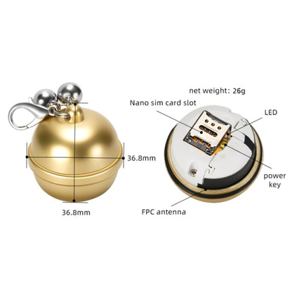 G15 2G IP67 Waterproof Pet GPS Tracker GPS + Beidou + AGPS + WiFi + Base Station Locator (Gold) - Pet Tracker by PMC Jewellery | Online Shopping South Africa | PMC Jewellery | Buy Now Pay Later Mobicred