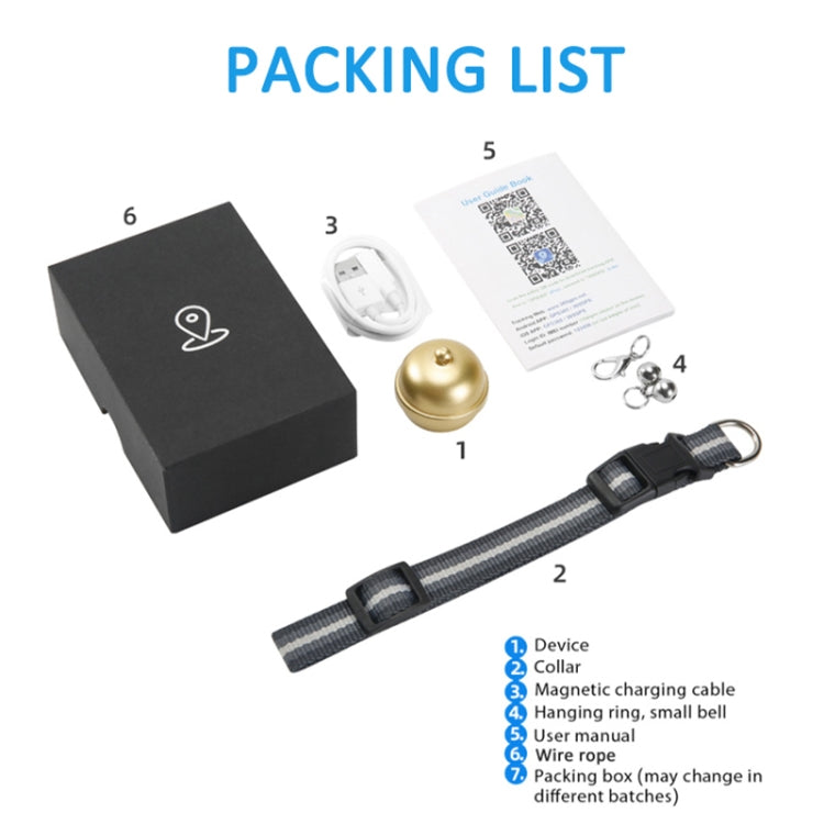 G15 2G IP67 Waterproof Pet GPS Tracker GPS + Beidou + AGPS + WiFi + Base Station Locator (Gold) - Pet Tracker by PMC Jewellery | Online Shopping South Africa | PMC Jewellery | Buy Now Pay Later Mobicred