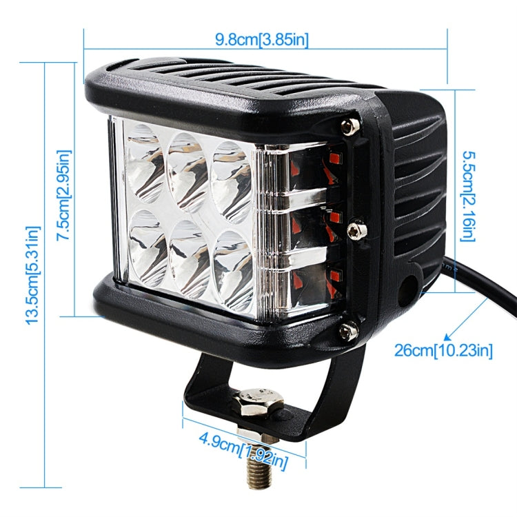 CS-880A1 Car Dust-proof Waterproof Metal Square LED Headlights, Screw Version - Work Lights by PMC Jewellery | Online Shopping South Africa | PMC Jewellery | Buy Now Pay Later Mobicred