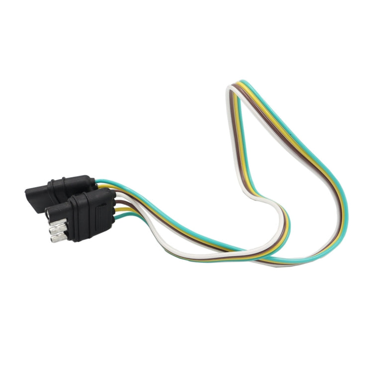 4 Pin Trailer Light Wire Harness Extension 18 Gauge 4-Way Flat Wiring Connector - Terminal connectors by PMC TechLife | Online Shopping South Africa | PMC TechLife | Buy Now Pay Later Mobicred