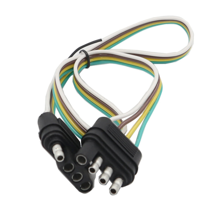 4 Pin Trailer Light Wire Harness Extension 18 Gauge 4-Way Flat Wiring Connector - Terminal connectors by PMC TechLife | Online Shopping South Africa | PMC TechLife | Buy Now Pay Later Mobicred