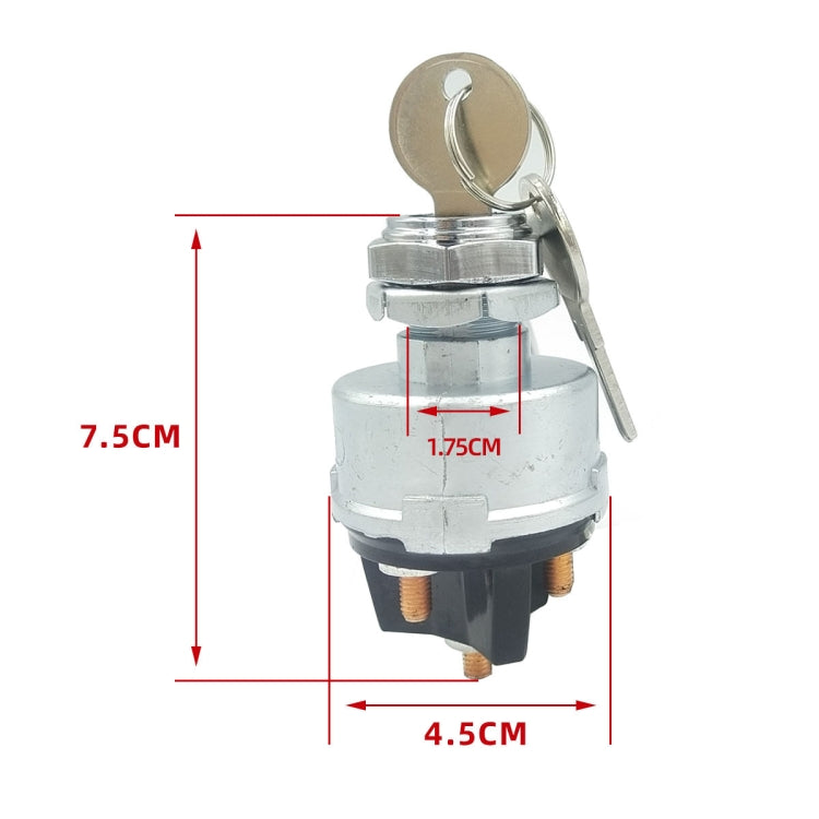 Engineering Vehicle General Modified 4-position Ignition Starter Switch - Car Switches by PMC TechLife | Online Shopping South Africa | PMC TechLife | Buy Now Pay Later Mobicred