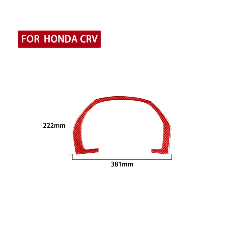 For Honda CRV 2007-2011 Carbon Fiber Car Dashboard Frame Decorative Sticker,Left and Right Drive Universal (Red) - Car Interior Mouldings by PMC Jewellery | Online Shopping South Africa | PMC Jewellery | Buy Now Pay Later Mobicred