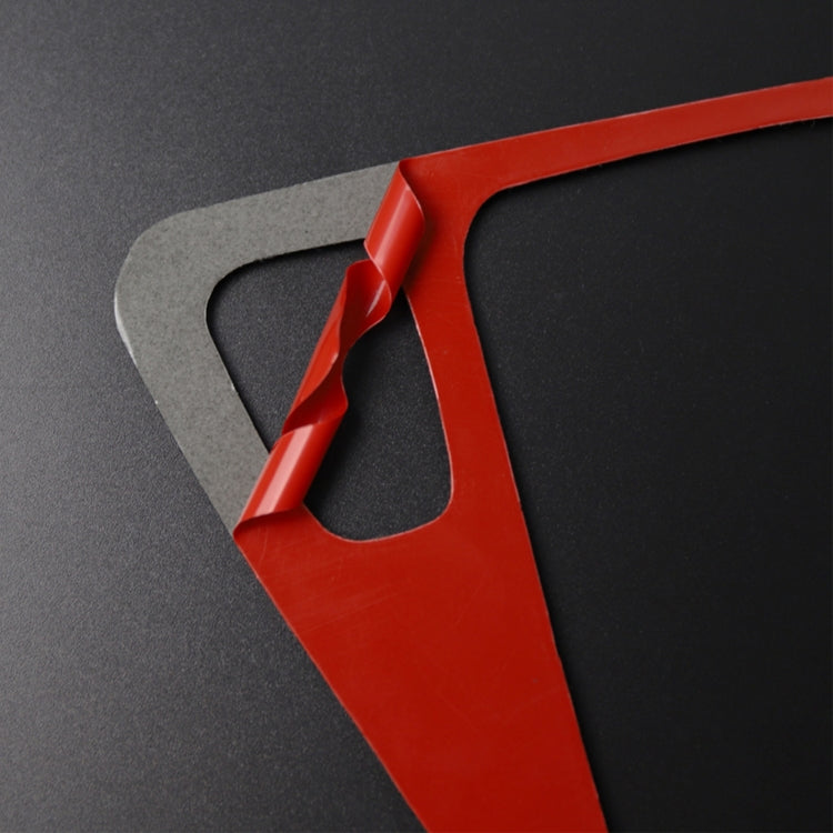 For BMW 3 Series E90 Carbon Fiber Car Gear Position Panel Decorative Sticker, Left Drive (Red) - Car Interior Mouldings by PMC Jewellery | Online Shopping South Africa | PMC Jewellery | Buy Now Pay Later Mobicred