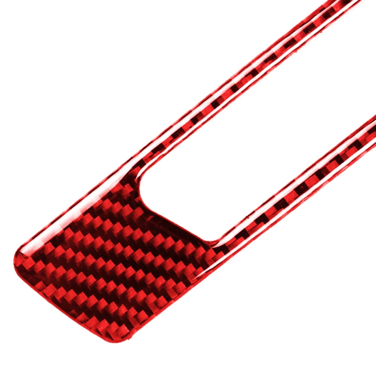 For BMW 3 Series E90 CarBon Fiber Car Water Cup Strip Decorative Sticker,Left Drive(Red) - Car Interior Mouldings by PMC Jewellery | Online Shopping South Africa | PMC Jewellery | Buy Now Pay Later Mobicred