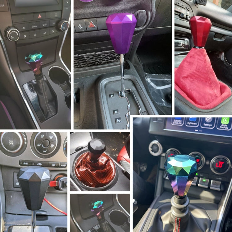 Universal Car Diamond Shape Metal Gear Shift Knob (Silver) - Shift Knob by PMC TechLife | Online Shopping South Africa | PMC TechLife | Buy Now Pay Later Mobicred
