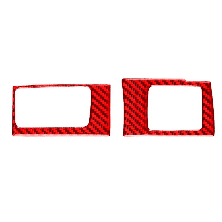 2 PCS Set for Honda CRV 2007-2011 Carbon Fiber Car Central Control Card Box Panel Decorative Sticker, Left Drive (Red) - Car Interior Mouldings by PMC Jewellery | Online Shopping South Africa | PMC Jewellery | Buy Now Pay Later Mobicred