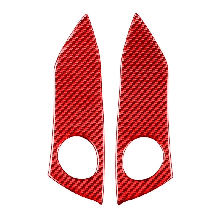 Car Carbon Fiber Warning Light Switch Panel Decorative Sticker for Toyota RAV4 2006-2013, Left and Right Drive (Red) - Car Interior Mouldings by PMC Jewellery | Online Shopping South Africa | PMC Jewellery | Buy Now Pay Later Mobicred