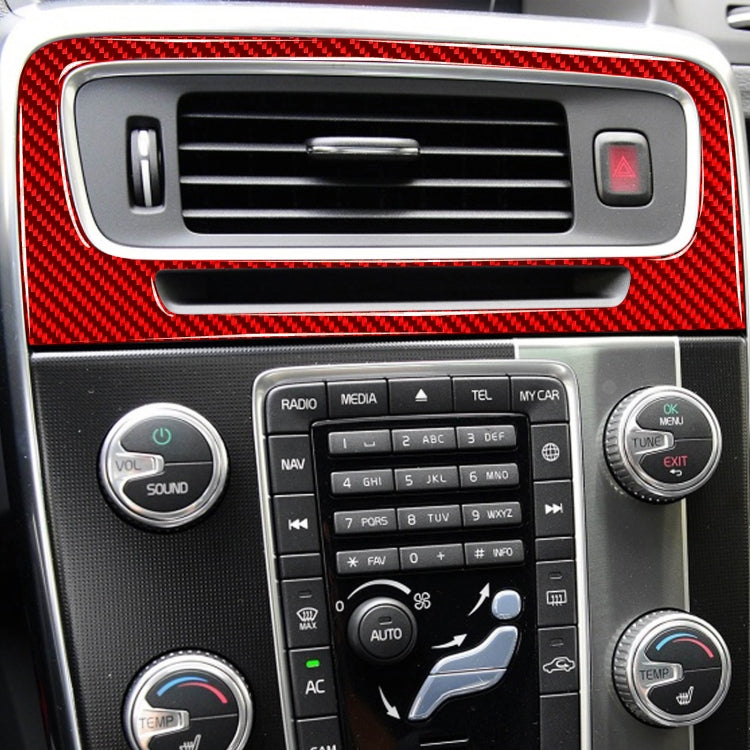 Car Central Control Air Outlet Decorative Sticker for Volvo V60 2010-2017, Left and Right Drive(Red) - Car Interior Mouldings by PMC Jewellery | Online Shopping South Africa | PMC Jewellery | Buy Now Pay Later Mobicred