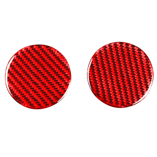 Car Carbon Fiber Water Cup Holder Mat Decorative Sticker for Chevrolet Camaro 2016-2019, Left and Right Drive Universal (Red) - Car Interior Mouldings by PMC Jewellery | Online Shopping South Africa | PMC Jewellery | Buy Now Pay Later Mobicred