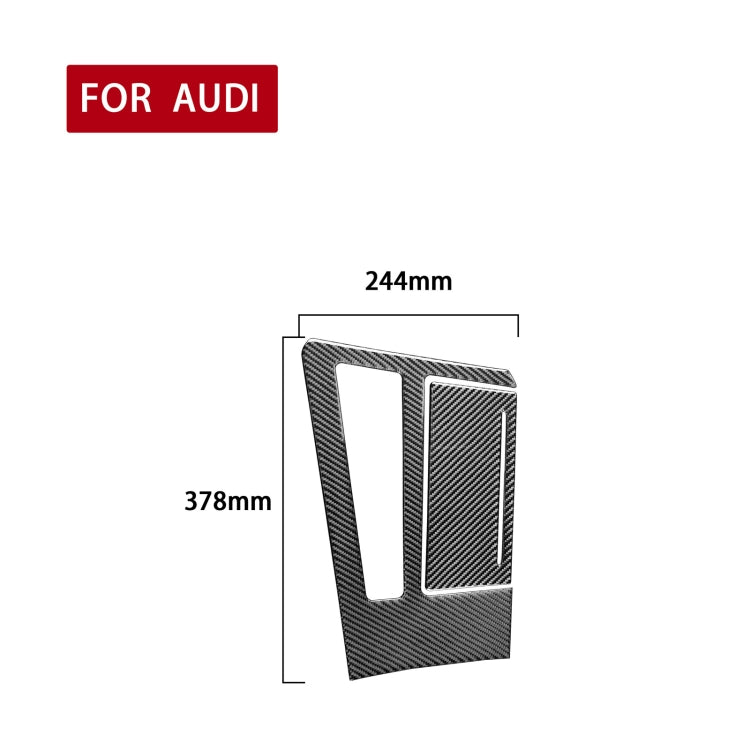 Car Carbon Fiber Gear Panel Decorative Sticker for Audi A6L / A7 2019-, Left Drive - Car Interior Mouldings by PMC Jewellery | Online Shopping South Africa | PMC Jewellery | Buy Now Pay Later Mobicred