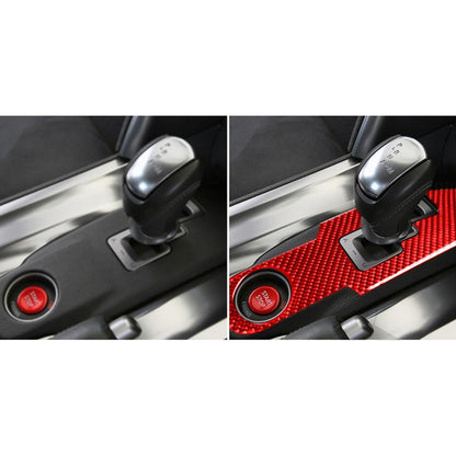 Carbon Fiber Car Gear Shift Panel Decorative Sticker for Nissan GTR R35 2008-2016, Left and Right Driving Universal(Red) - Car Interior Mouldings by PMC Jewellery | Online Shopping South Africa | PMC Jewellery | Buy Now Pay Later Mobicred