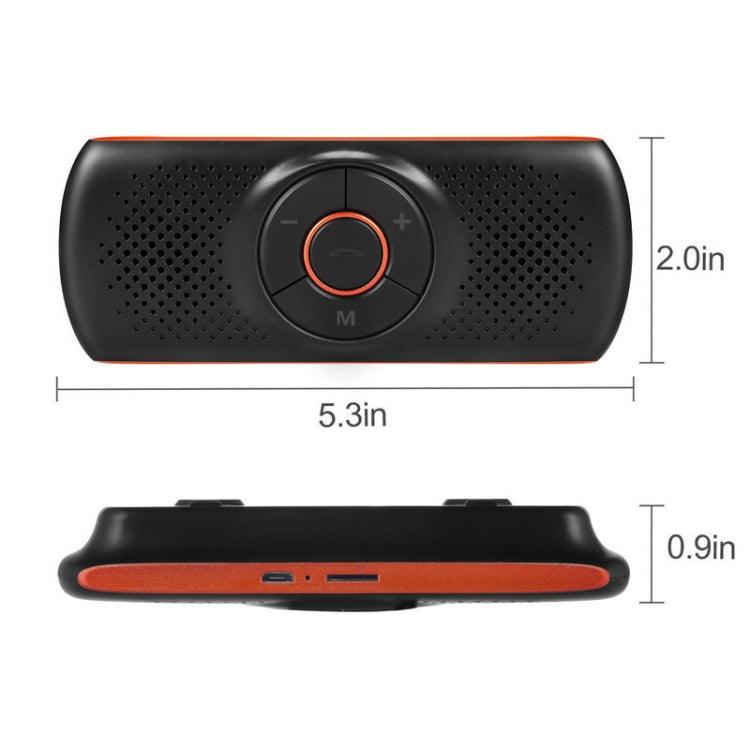 T826 Car Bluetooth Wireless MP3 Player FM Player for Sun Visor - Bluetooth Car Kits by PMC Jewellery | Online Shopping South Africa | PMC Jewellery | Buy Now Pay Later Mobicred