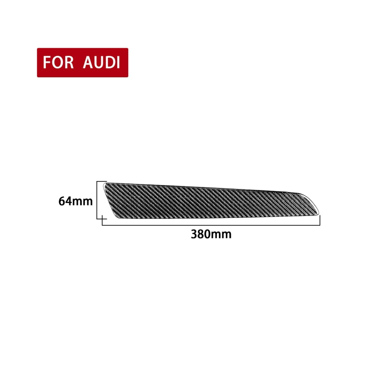 Carbon Fiber Car Co-pilot Trim Decorative Sticker for Audi Q3 2013-2018,Left Drive - Car Interior Mouldings by PMC Jewellery | Online Shopping South Africa | PMC Jewellery | Buy Now Pay Later Mobicred