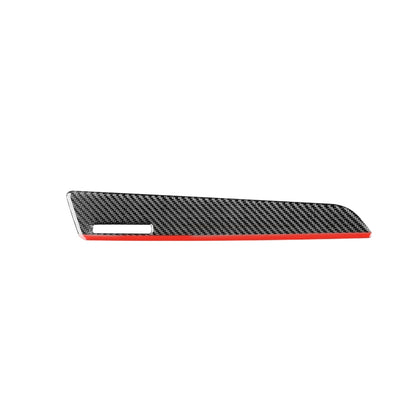 Carbon Fiber Car Co-pilot Trim Red Edge with Hole Decorative Sticker for Audi Q3 2013-2018,Left Drive - Car Interior Mouldings by PMC Jewellery | Online Shopping South Africa | PMC Jewellery | Buy Now Pay Later Mobicred