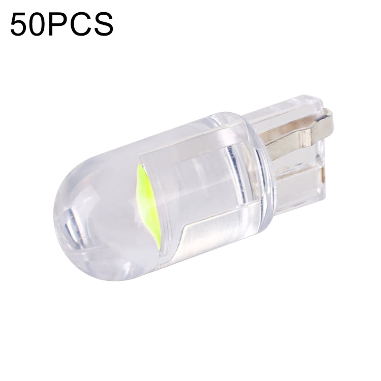 50pcs T10 DC24V / 0.36W / 0.03A Car Clearance Light COB Lamp Beads (Green Light) - Clearance Lights by PMC Jewellery | Online Shopping South Africa | PMC Jewellery | Buy Now Pay Later Mobicred