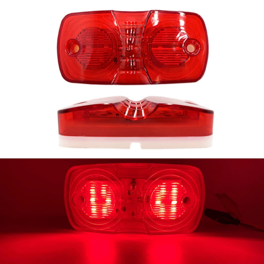 2pcs MK-106 Truck 12LEDs Side Marker Light (Red Light) - Running Lights by PMC Jewellery | Online Shopping South Africa | PMC Jewellery | Buy Now Pay Later Mobicred