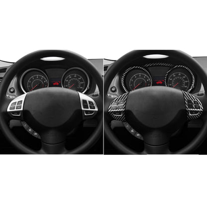 6 PCS Car Carbon Fiber Speedometer + Steering Wheel Buttons Decorative Sticker for Mitsubishi Lancer DE ES GTS 2008-2015, Left and Right Drive Universal - Car Interior Mouldings by PMC Jewellery | Online Shopping South Africa | PMC Jewellery | Buy Now Pay Later Mobicred