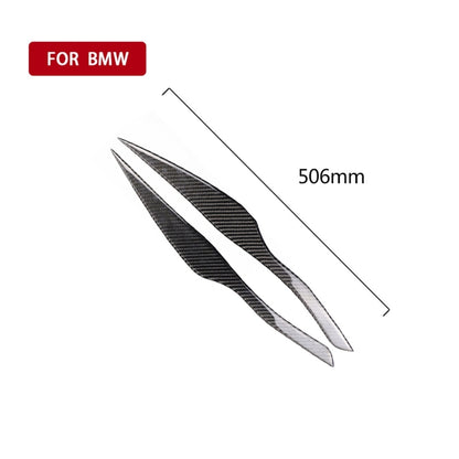 1 Pairs Carbon Fiber Car Lamp Eyebrow Decorative Sticker for BMW E90 / 318i / 320i / 325i 2005-2008, Drop Glue Version - Lamp Decoration by PMC Jewellery | Online Shopping South Africa | PMC Jewellery | Buy Now Pay Later Mobicred