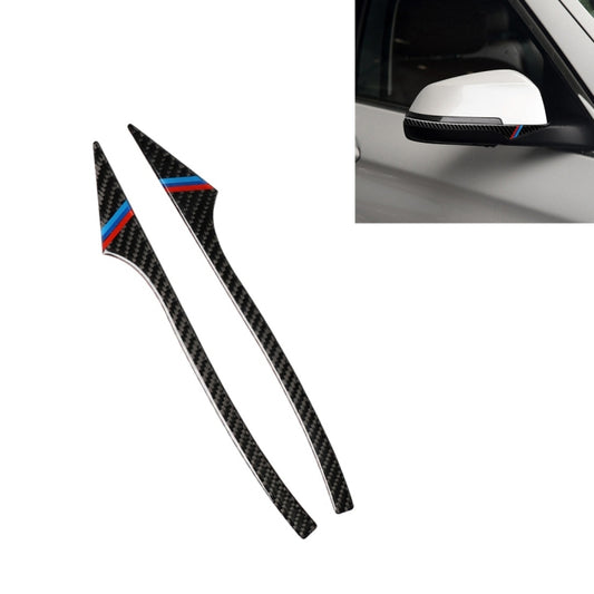 Three Color B Carbon Fiber Car Rearview Mirror Bumper Strip Decorative Sticker for BMW 5 Series E60 2008-2010 / F10 2011-2017 /  F07 2010-2015 /  F01 2010-2015 - Lamp Decoration by PMC Jewellery | Online Shopping South Africa | PMC Jewellery | Buy Now Pay Later Mobicred