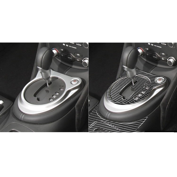 5 in 1 Car Carbon Fiber Gear Position Cup Holder Panel Decorative Sticker for Nissan 370Z Z34 2009-, Right Drive - Car Interior Mouldings by PMC Jewellery | Online Shopping South Africa | PMC Jewellery | Buy Now Pay Later Mobicred