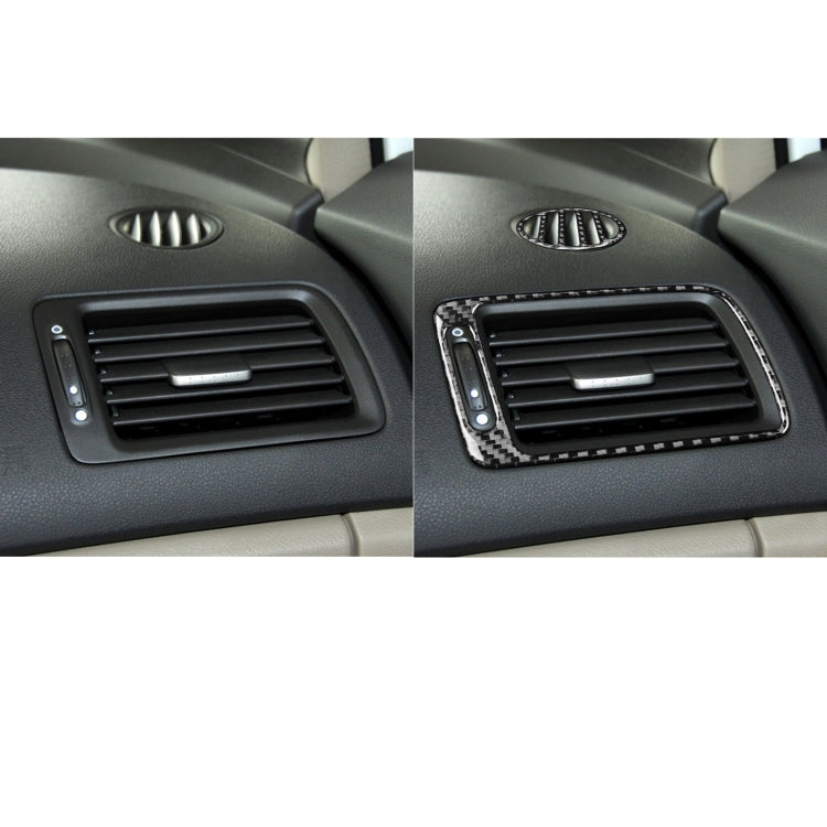 3 in 1 Car Carbon Fiber Front Passenger Seat Air Outlet Decorative Sticker for Honda Civic 8th Generation 2006-2011, Left Drive - Car Interior Mouldings by PMC Jewellery | Online Shopping South Africa | PMC Jewellery | Buy Now Pay Later Mobicred