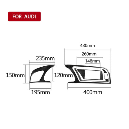 Car Carbon Fiber Dashboard Frame Decorative Sticker for Audi A5, Left Drive - Car Interior Mouldings by PMC Jewellery | Online Shopping South Africa | PMC Jewellery | Buy Now Pay Later Mobicred