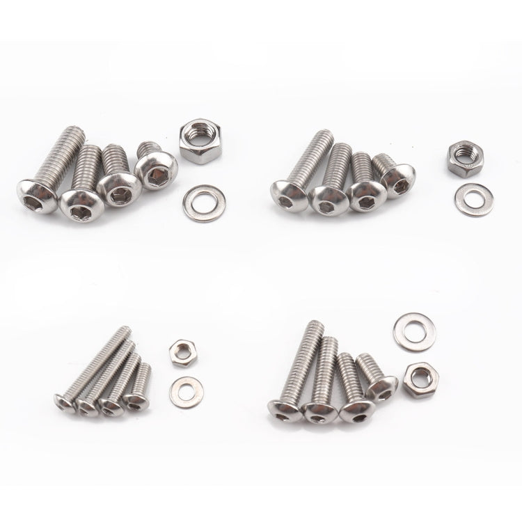 520 PCS 304 Stainless Steel Screws and Nuts Hex Socket Head Cap Screws Gasket Wrench Assortment Set Kit - Booster Cable & Clip by PMC Jewellery | Online Shopping South Africa | PMC Jewellery | Buy Now Pay Later Mobicred