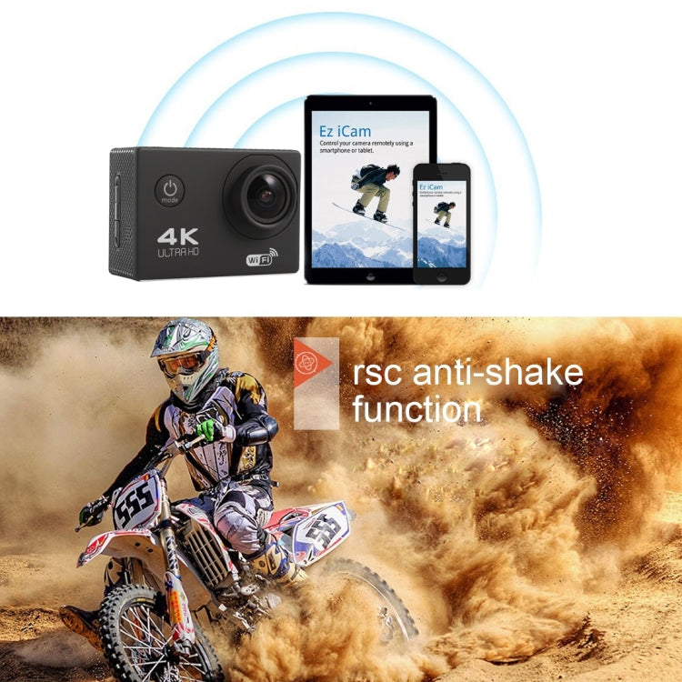 F60 2.0 inch Screen 170 Degrees Wide Angle WiFi Sport Action Camera Camcorder with Waterproof Housing Case, Support 64GB Micro SD Card(White) - Other Camera by PMC Jewellery | Online Shopping South Africa | PMC Jewellery | Buy Now Pay Later Mobicred