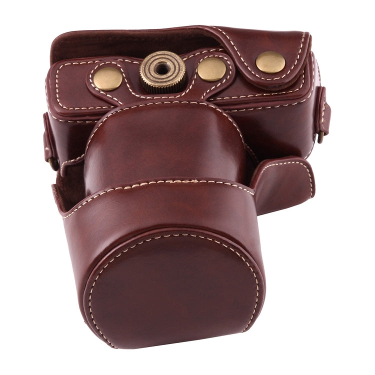 Full Body Camera PU Leather Case Bag with Strap for Canon EOS M10(Coffee) - free shipping - PMC TechLife - Order now!