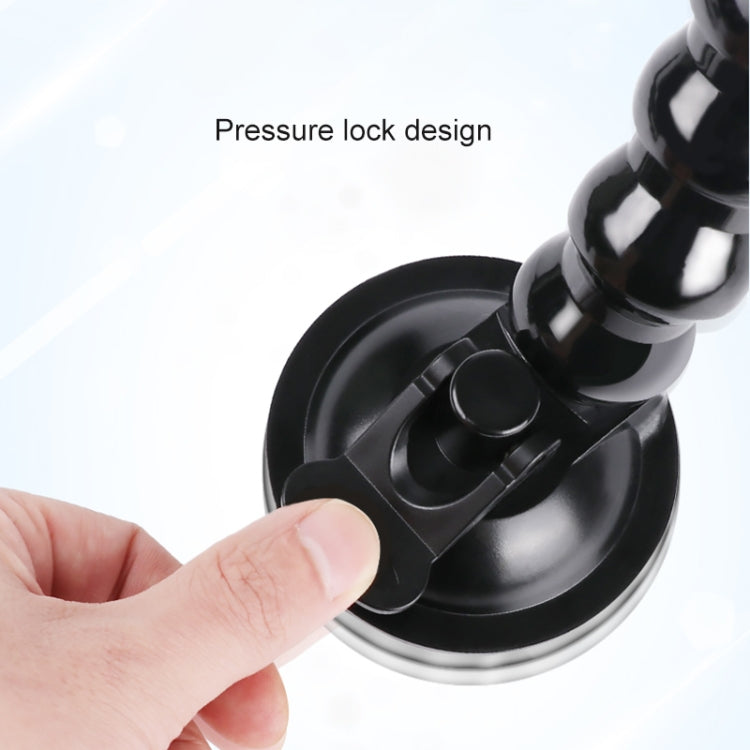 Extended Suction Cup Jaws Flex Clamp Mount with Cold Shoe Phone Clamp (Black) - Holder by PMC TechLife | Online Shopping South Africa | PMC TechLife | Buy Now Pay Later Mobicred