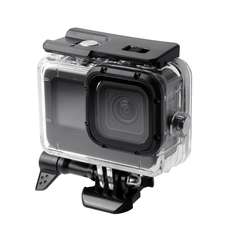 Waterproof Case + Touch Back Cover + Color Lens Filter for GoPro HERO10 Black / HERO9 Black (Purple) - Waterproof Cases by PMC Jewellery | Online Shopping South Africa | PMC Jewellery | Buy Now Pay Later Mobicred