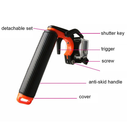 TMC HR391 Shutter Trigger Floating Hand Grip / Diving Surfing Buoyancy Stick with Adjustable Anti-lost Hand Strap for GoPro HERO4 /3+ /3, Xiaomi Xiaoyi Sport Camera(Orange) - Floating Grip & Ball by TMC | Online Shopping South Africa | PMC Jewellery | Buy Now Pay Later Mobicred