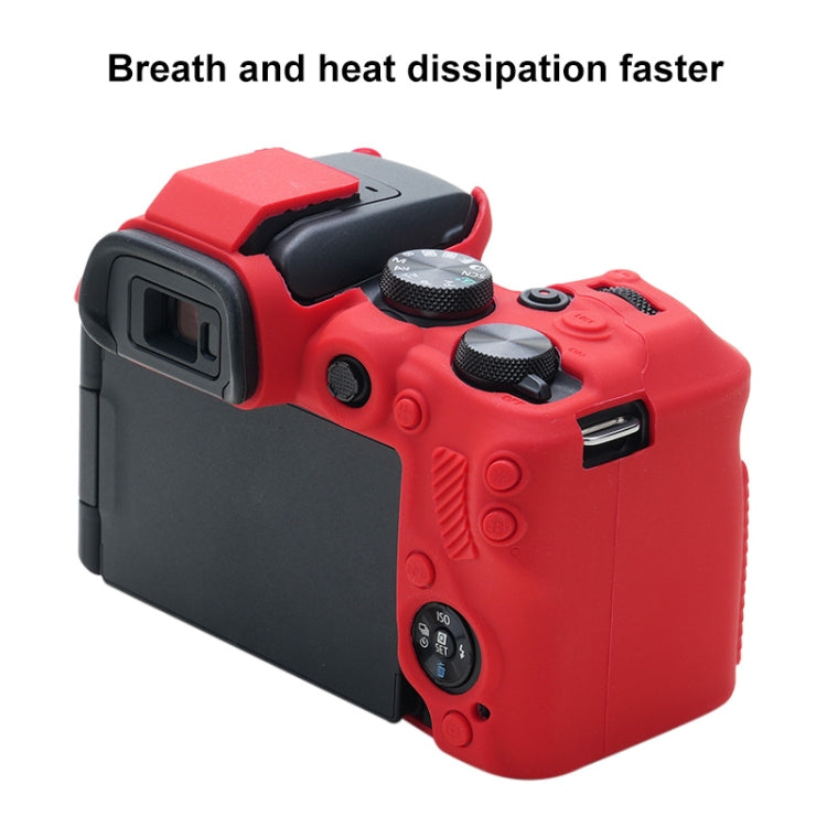 For Canon EOS R10 Soft Silicone Protective Case (Red) - Protective Case by PMC TechLife | Online Shopping South Africa | PMC TechLife | Buy Now Pay Later Mobicred