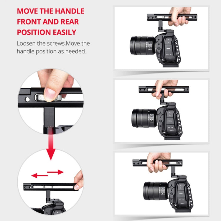 YELANGU C9-A YLG0911A Handle Video Camera Cage Stabilizer for DJI BMPCC 4K(Black) - free shipping - PMc TechLife - Order now!