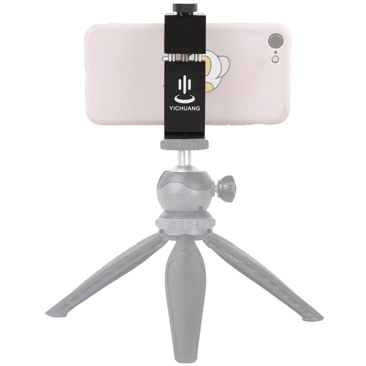 YICHUANG JH-01 Aluminum Alloy Phone Tripod Clip Holder Clamp Adapter for 65-95cm - Stand by YICHUANG | Online Shopping South Africa | PMC Jewellery | Buy Now Pay Later Mobicred