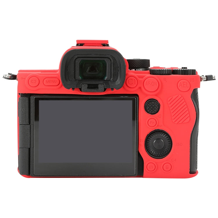 For Sony ILCE-7RM5 / Alpha 7R V Soft Silicone Protective Case (Red) - free shipping - PMC TechLife - Order now!