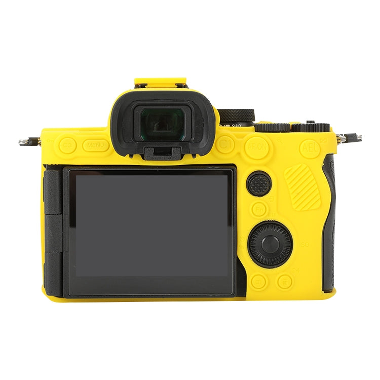For Sony ILCE-7RM5 / Alpha 7R V Soft Silicone Protective Case (Yellow) - Protective Case by PMC TechLife | Online Shopping South Africa | PMC TechLife | Buy Now Pay Later Mobicred