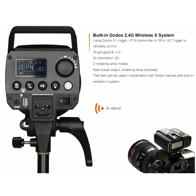 Godox MS300 Studio Flash Light 300Ws Bowens Mount Studio Speedlight with Cover(AU Plug) - free shipping - PMC TechLife - Order now!