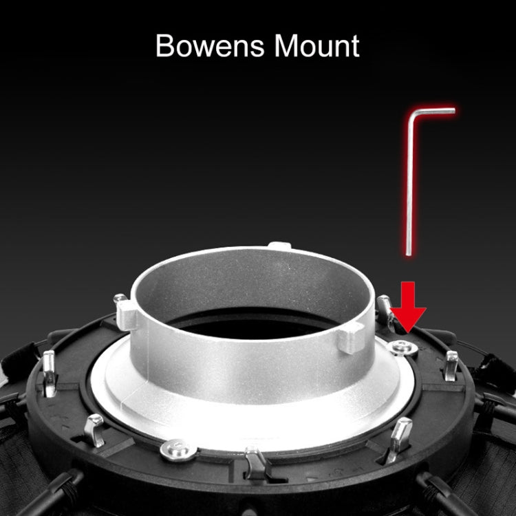 TRIOPO K2-90 90cm Speedlite Flash Octagon Parabolic Softbox Bowens Mount Diffuser (Black) - free shipping - PMC TechLife - Order now!