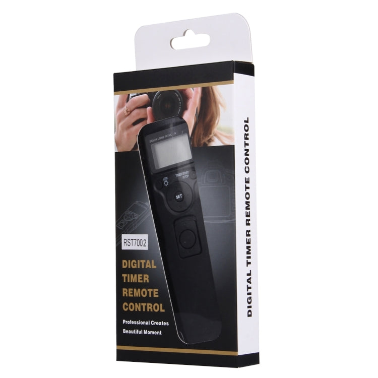 RST-7002 LCD Screen Time Lapse Intervalometer Shutter Release Digital Timer Remote Controller with C8 Cable for CANON 1D/1DS/50D/40D/30D/20D/10D/5D/7D Camera(Black) - free shipping - PMC TechLife - Order now!