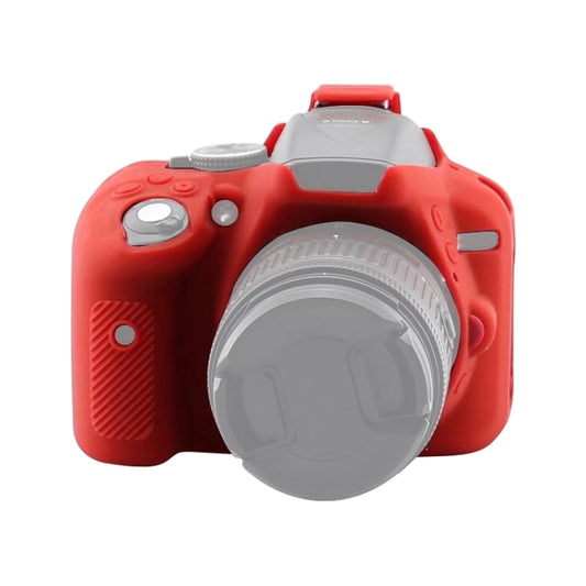 Soft Silicone Protective Case for Nikon D5300(Red) - Protective Case by PMC Jewellery | Online Shopping South Africa | PMC Jewellery | Buy Now Pay Later Mobicred